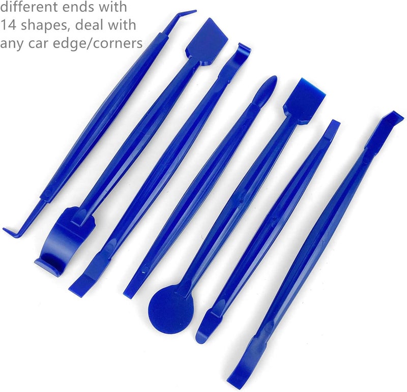 CARTINTS Car Install Tools for Vinyl Wrap, Vehicle Tint Window Film Kit Includes Vinyl Wrap Magnets, Edge Trimming Tools, Felt Squeegee, Wrapping Cutter, 9mm Knife - Image 2